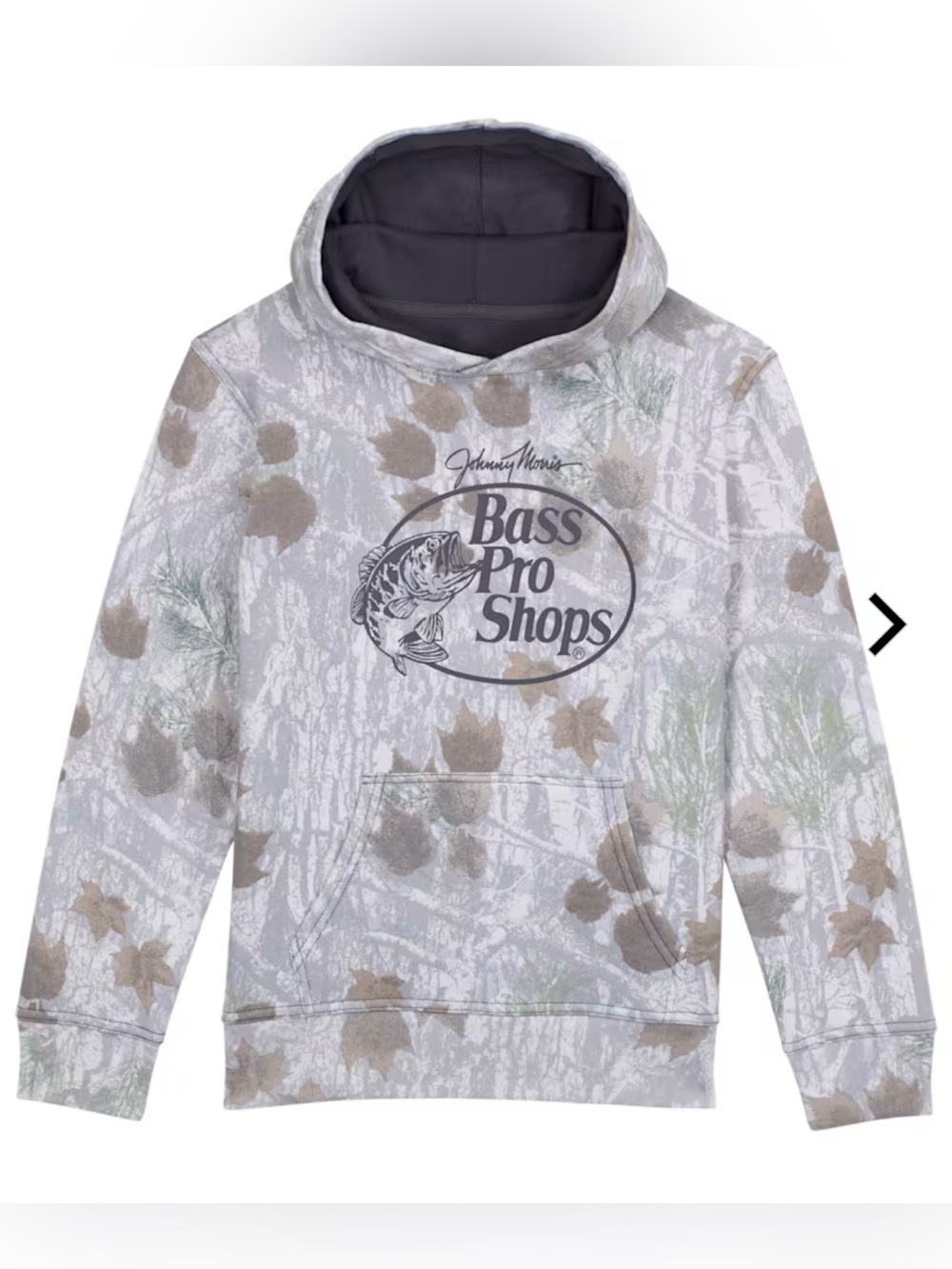 Bass Pro Kids Faded Camo Hoodie / Long Sleeve / outdoors / Size: Small